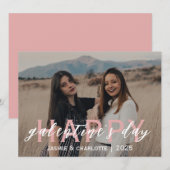 Einfache Elegant Bestfriend Galentine Feiertagskarte (Vorne/Hinten)