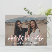 Einfache Elegant Bestfriend Galentine Feiertagskarte (Stehend Vorderseite)