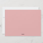 Einfache Elegant Bestfriend Galentine Feiertagskarte (Rückseite)