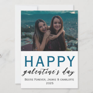 Einfache Elegant Bestfriend Galentine Feiertagskarte