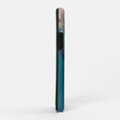 Einfache Elegant Blue Beach Typografy Monogram Nam Case-Mate iPhone Hülle (Hinten/Rechts)