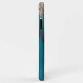 Einfache Elegant Blue Beach Typografy Name Case-Mate iPhone Hülle (Hinten/Rechts)