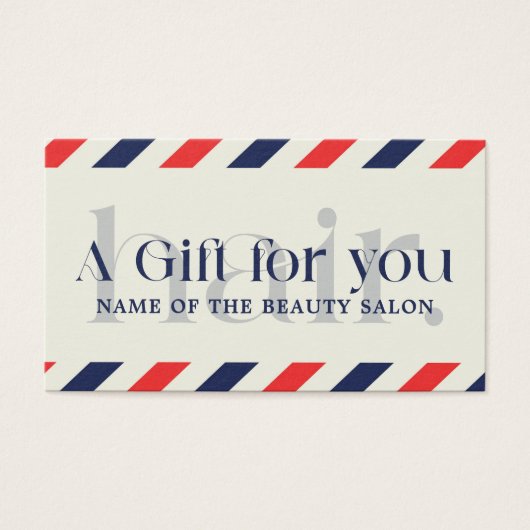 Einfache Elegant Blue Red Gift Beauty (Vorderseite)