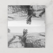 Einfache Elegant Boho Hochzeitstisch Keine Fotokar Platzkarte (Außenseite Aufgefaltet)