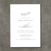 Einfache Elegant Botanisch 100. Geburtstag Einladung