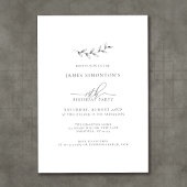 Einfache Elegant Botanisch 19. Geburtstag Einladung