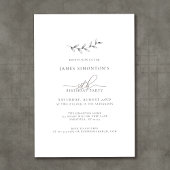 Einfache Elegant Botanisch 50. Geburtstag Einladung