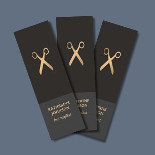 Einfache Elegant-Chic Dunkle Imitate Gold Haare St Mini Visitenkarte