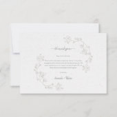 Einfache Elegant Dankeskarte (Vorderseite)