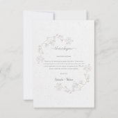 Einfache Elegant Dankeskarte (Vorderseite)