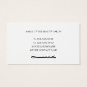 Einfache Elegant Dark Gray WHite Hair Stylist (Rückseite)