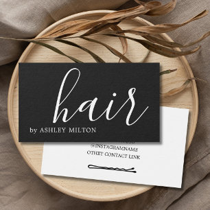 Einfache Elegant Dark Gray WHite Hair Stylist