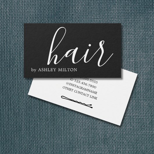 Einfache Elegant Dark Gray WHite Hair Stylist