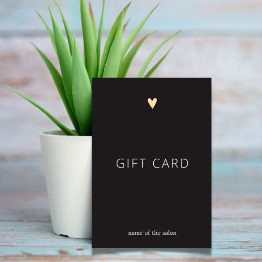 Einfache Elegant Dunkelgrau Gold Herzlichkeit Schö