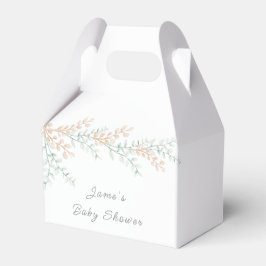 Einfache Elegant Eucalyptus Baby-Dusche Geschenkschachtel