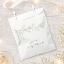 Einfache Elegant Eucalyptus Baby-Dusche Geschenktütchen