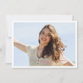 Einfache Elegant Eukalyptus Grüne Abschluss Tha Dankeskarte (Rückseite)