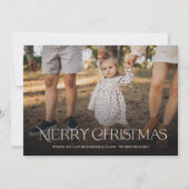 Einfache Elegant Frohe Weihnachten (Vorderseite)