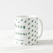Einfache Elegant Frohe Weihnachten-Tasse Kaffeetasse (VorderseiteRechts)