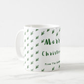 Einfache Elegant Frohe Weihnachten-Tasse Kaffeetasse (Vorderseite Links)