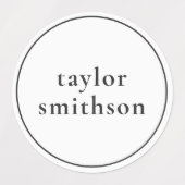 Einfache Elegant Gender Neutral Fügen Sie Ihren Na Etiketten (Design 1)