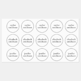 Einfache Elegant Gender Neutral Fügen Sie Ihren Na Etiketten