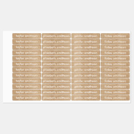 Einfache Elegant Gender Neutral Fügen Sie Ihren Na Etiketten