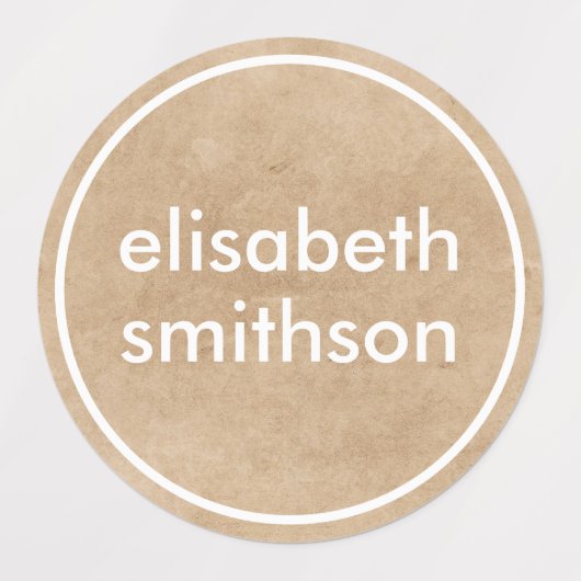 Einfache Elegant Gender Neutral Fügen Sie Ihren Na Etiketten (Design 2)