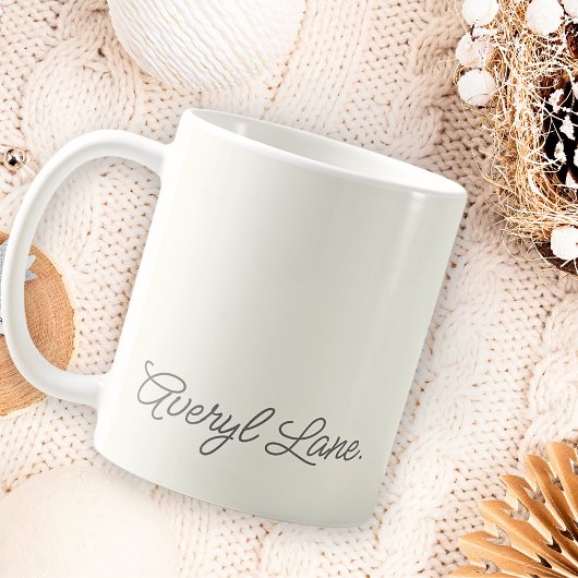 Einfache Elegant Girly Script Calligrafy Name Kaffeetasse