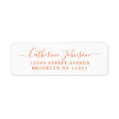 Einfache Elegant Girly Script Calligraphy Orange (Vorne)
