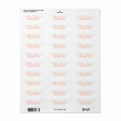 Einfache Elegant Girly Script Calligraphy Orange (Vorne)