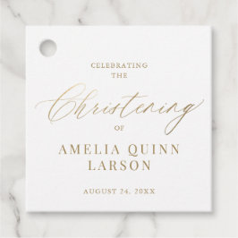 Einfache Elegant Gold Calligraphy Script Christeni Geschenkanhänger