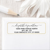 Einfache Elegant Gold Hand Letter Script Hochzeit (Insitu)