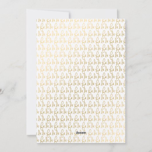 Einfache Elegant Gold Script Frohe Weihnachten Fot (Rückseite)