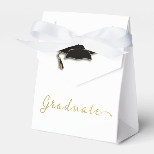Einfache Elegant Grad Gold Graduate Geschenkschachtel (Vorderseite)