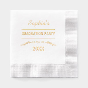 Einfache Elegant Graduation Party Servietten Mit Folie