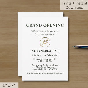 Einfache Elegant Grand Opening Einladung