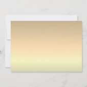 Einfache Elegant-Hochzeit Dankeskarte (Rückseite)