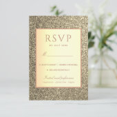 Einfache Elegant-Hochzeit RSVP Karte (Stehend Vorderseite)