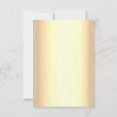 Einfache Elegant-Hochzeit RSVP Karte (Rückseite)