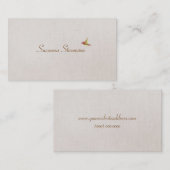 Einfache Elegant Hummingbird Nature Visitenkarte (Vorne/Hinten)