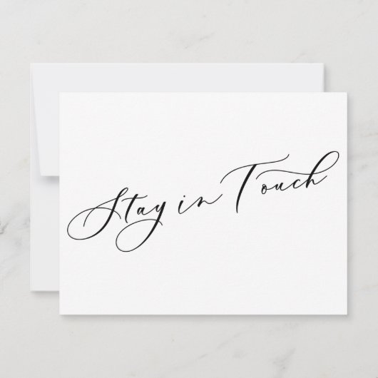 Einfache Elegant I Moved New Address Announcement Mitteilungskarte (Rückseite)