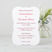 Einfache Elegant Kraft Custom Wedding Einladung (Stehend Vorderseite)