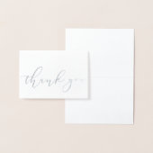 Einfache Elegant Kraft Silver Foil Script Vielen D Folienkarte (Anzeige)