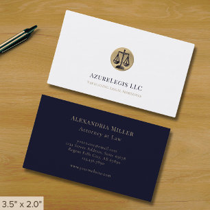 Einfache Elegant Legal Visitenkarte