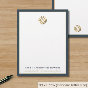 Einfache Elegant Luxus Letterhead Briefbogen