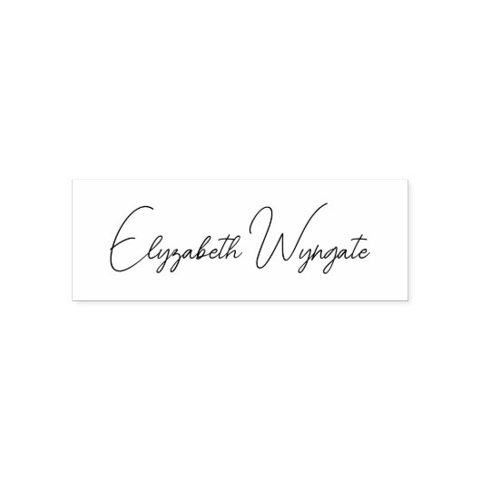 Einfache Elegant-Minimalistisch-23-Script-Bezeichn Permastempel (Design)