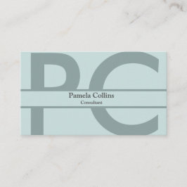 Einfache Elegant Modernes Berufliches Monogramm Visitenkarte