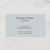 Einfache Elegant Modernes Berufliches Monogramm Visitenkarte (Rückseite)