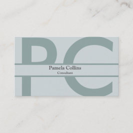 Einfache Elegant Modernes Berufliches Monogramm Visitenkarte